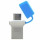 USB флеш накопичувач Goodram 16GB ODD3 Dual Drive Blue USB 3.0 Type C (ODD3-0160B0R11) - изображение 2