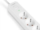 Мережевий подовжувач VIDEX 4п 3м 1.5мм 3.4А USB(QC) USB-C(PD20W) з/з та кнопкою White ONCORD - зображення 3
