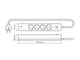 Мережевий подовжувач VIDEX 4п 3м 1.5мм 3.4А USB(QC) USB-C(PD20W) з/з та кнопкою White ONCORD - зображення 12