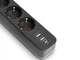 Сетевой удлинитель VIDEX (PD33G2U1C-B) 3п 3м 1.5мм 2.4А 2USB+USB-C з/з и кнопкой Black ONCORD - изображение 4
