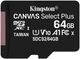 Карта пам'яті Kingston Canvas Select Plus microSDXC 64GB UHS-I U1 (SDCS2/64GBSP) - зображення 1