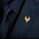 Значок (пін) BROCHE брошка біжутерія Птахи Фенікс Золотий BRGV114768 - зображення 5