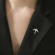 Значок из стали BROCHE брошь бижутерия Птицы Ласточка серебристый BRGV114865 - изображение 2