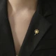 Значок (пін) BROCHE брошка біжутерія з нержавіючої сталі Кульбаба золотистий BRGV114866 - зображення 3