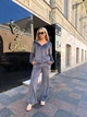 Жіночий велюровий спортивний костюм (кофта+штани) Uaclothes 46-48 Графітовий (like36623-170491350) - изображение 6