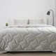 Ковдра велюрова ТЕП VELOUR 150×210 см полуторна зимова 400 г/м² світло-сіра мікрофібра - зображення 2