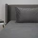 ПростирадлоТЕП "VELOUR" з гумкою сіре, 160x200 - зображення 2