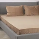 ПростыньТЕП "VELOUR" с резинкой капучино, 160x200 - изображение 2