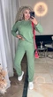 Жіночий спортивний костюм (светр + штани) Uaclothes 54-56 Оливковий (like34106-145131359) - изображение 3