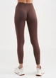 Женские спортивные легинсы с моделирующим швом Giulia LEGGINGS SHAPE L/XL Brown-deep taupe, эластичные, повседневные - изображение 8