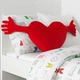 Мягкая плюшевая игрушка Сердце с ручками IKEA FAMNIG HJÄRTA 40x101 см детская игрушка подушка 274.704.60 - изображение 5