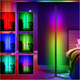 Підлогова RGB лампа 180 см кутова світлодіодна з USB живленням чорний колір для дому та офісу - зображення 1