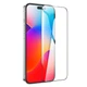 Захисне скло Hoco Full screen HD для iPhone 15 Pro ударостійке чорне - зображення 1