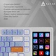 Клавиатура Ajazz AKP815 RGB Red Switch USB UA White/Blue (AKP815-R-WBO) - изображение 4