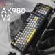 Клавиатура Ajazz AK980 V2 Gift Switch V2 Wireless/Bluetooth/USB UA Black/Grey/Yellow (AK980-V2-G-BGY) - изображение 2