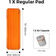 Туристический коврик Flextail Tiny Slleeping Pad R05 AVS самонадувний помаранчевий (6975755966656) - изображение 12