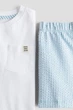 Шорти H&M 1271569 134-140см блакитний смужки - изображение 2