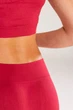 Жіночі безшовні легінси кльош із заниженою посадкою Giulia FLEXING LEGGINGS JIVE S/M Bordo-winterberry, еластичні лосини з мікрофібри, для спорту - зображення 4