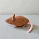 М'яка плюшева іграшка handmade Щур 26 см коричневий в'язаний гачком - зображення 3