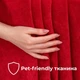 Комплект штор 2 шт 150х260 см, Soft Velvet Lux шторы, гардины, портьеры на шторной тесьме V-19 красная - изображение 3