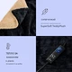 Электрическое одеяло Klarstein Watson SuperSoft 180х130 см двустороннее электроодеяло чёрное + белое - изображение 3