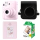 Подарунковий набір Fujifilm Instax Mini 12 Blossom Pink Black (Чорно-Рожевий) / Камера + Чохол + Альбом 64 фото + 20 знімків / Gift Set 2026 - изображение 1
