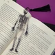 Пластиковая закладка для книг "Скелет", 15 см, закладка для книг. а-0029 - изображение 1