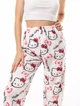 Штани піжамні плюшеві Hello Kitty білого кольору, теплі домашні штани Хеллоу Кітті S-M - зображення 4