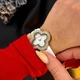 Годинник жіночий Guardo 012833-5 класичний, золотистий корпус, білий шкіряний ремінець - изображение 5