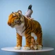 М'яка іграшка Hansa серія Animal Seat Тигр 55х78 см - изображение 6