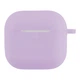 Чехол Silicone Case с карабином для Airpods 5/Airpods 4Elegant Purple - изображение 1