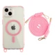 ПротиударнийЧохол TPU+PC LanyardCase with MagSafe для iPhone 13/14 Pink - зображення 1