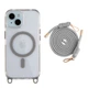 Чохол Premium TPU+PC LanyardCase with MagSafe для iPhone 15 Titanium grey - зображення 1
