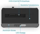 Алюмінієва док-станція RSHTECH 4-в-1: зчитувач HDD/SSD, USB-хаб та SD/TF картрідер - зображення 8