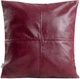 Poszewka Homla Irvine z ekoskóry bordowa 45x45 cm (5906496749179) - obraz 1