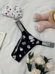 Трусики женские со стразами черные Хеллоу Китти Victoria Secret Hello Kitty, S/M - изображение 2