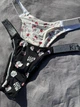 Набор женских трусиков со стразами черные и белые Хеллоу Китти Victoria Secret Hello Kitty S/M - изображение 1