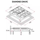 Варильна поверхня PERFELLI DIAMOND GW69C BIANCO - изображение 11
