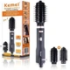 Фен-щетка для укладки и завивки волос 2в1 1000W 220 В, 50-60 Гц Kemei KM 8022 14 х 5.5 см, с вращающейся насадкой и ионизацией - изображение 1