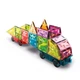 Магнітний конструктор "Magnetic Tiles Gems Rocket" Geomag 4211GM 24 деталі - зображення 4