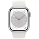 Смарт-годинник Apple Watch Series 8 GPS, 41mm, Silver, White Sport Band (Grade B) - Б/В - зображення 2