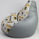 Крісло мішок Elegant сірий + Harry Potter ХЛ 130 см х 90 см + подушечка - изображение 3