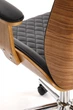 Fotel biurowy Halmar TIMBER Orzechowy-czarny (5905248135437) - obraz 8