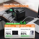 Потужний повербанк для ноутбука O2 Project 100000 mAh PD100W 2xType-C/4xUSB павербанк зі швидкою зарядкою, ліхтариком та кольоровим дисплеєм - зображення 2