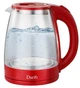 Чайник скло Dario DR1802 red - изображение 1