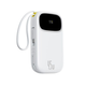 Power Bank Baseus PD 45W 20000 mAh з вбудованим кабелем USB-C / Lightning, швидка зарядка White - изображение 1