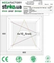 Окно Steko 600 х 600 мм 2-стекла+аргон, левое - изображение 2