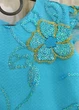 Святкова сукня для дівчинки Україна з вишивкою паєтками та бантом 115 см жовто-блакитна міді - зображення 5