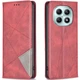 Чехол-книжка с карманами UniCase Geometric Pattern для Xiaomi Redmi Note 15 (4G/5G) / Poco M8 - Red - изображение 1