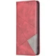 Чехол-книжка с карманами UniCase Geometric Pattern для Xiaomi Redmi Note 15 (4G/5G) / Poco M8 - Red - изображение 2